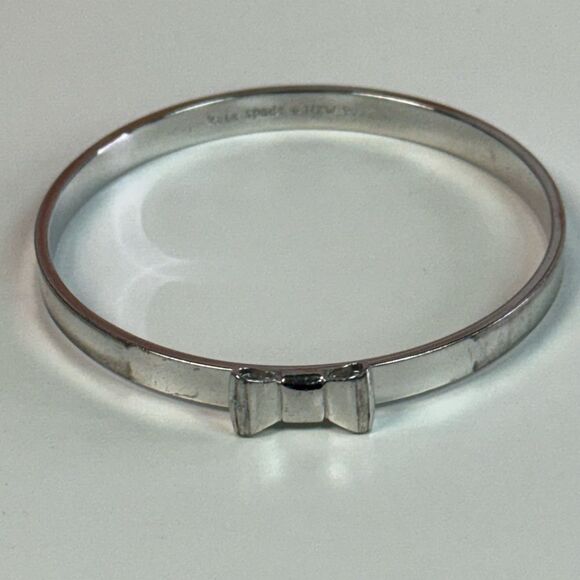Kate Spade Silver Take A Bow Bangle Bracelet - Picture 4 of 5